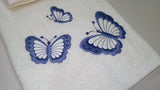 Set asciugamani 1+1 in spugna "Farfalle" - Dea Italy
