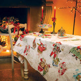 Tovaglia 100% Cotone "Globe Christmas" - Tessitura Toscana Telerie
